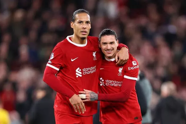 Virgil van Dijk and Darwin Nunez were two of six Liverpool players who returned to Melwood on Sunday